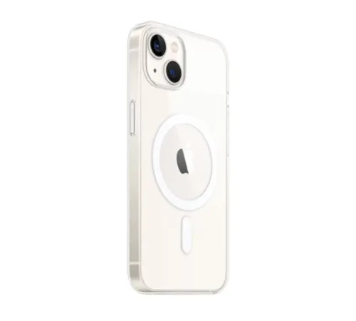 Apple iPhone 14 Kılıf Magneticsafe Şeffaf Silikon - Şeffaf