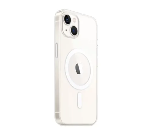 Apple iPhone 14 Kılıf Magneticsafe Şeffaf Silikon - Şeffaf