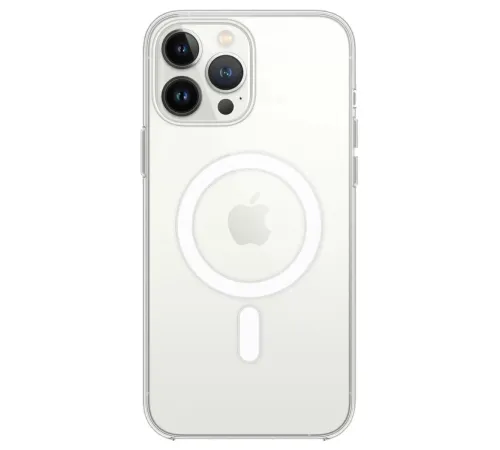 Apple iPhone 14 Pro Kılıf Magneticsafe Şeffaf Silikon - Şeffaf