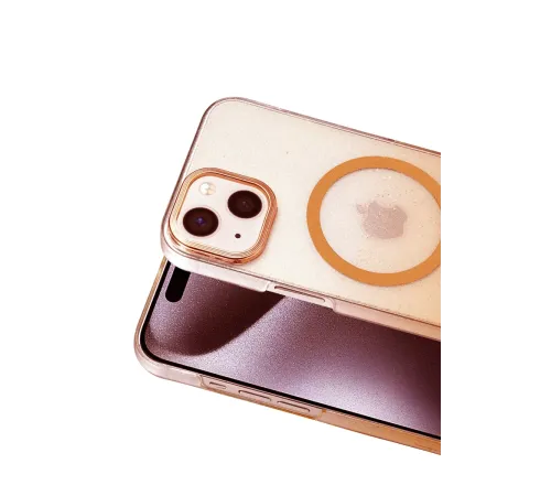 Apple iPhone 14 Glossy Magsafe Kapak - Turuncu