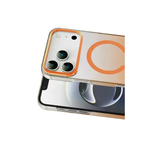 Apple iPhone 17 Pro Max Glossy Magsafe Kapak - Turuncu