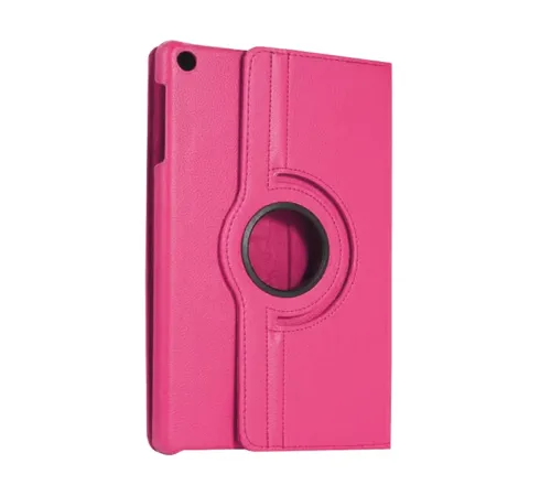 Samsung Galaxy Tab A11 360 Tablet Deri Kılıf - Pembe