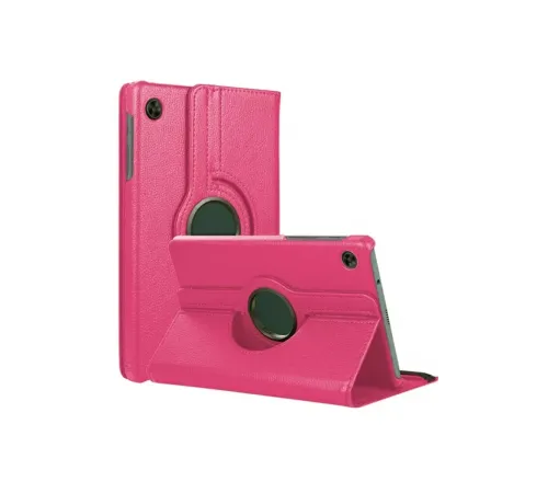 Samsung Galaxy Tab A11 360 Tablet Deri Kılıf - Pembe