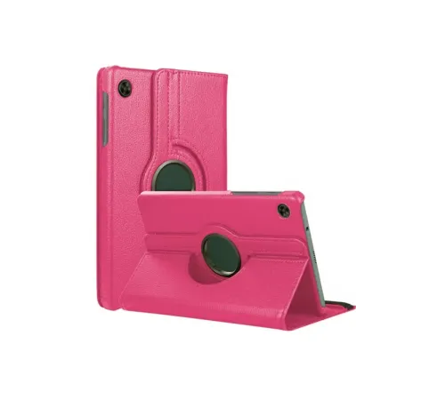 Samsung Galaxy Tab A11 360 Tablet Deri Kılıf - Pembe