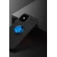 Apple iPhone 12 Mini Kılıf Range Yüzüklü Silikon - Siyah-Mavi