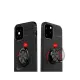 Apple iPhone 12 Mini Kılıf Range Yüzüklü Silikon - Siyah-Mavi
