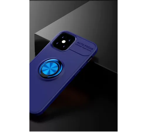 Apple iPhone 12 Mini Kılıf Range Yüzüklü Silikon - Mavi