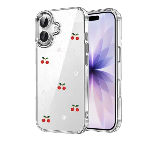 Apple iPhone 17 Fiyonk Desenli Kapak - Desen 9