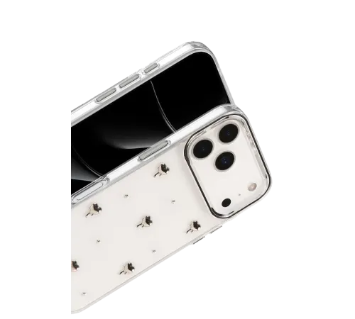 Apple iPhone 17 Pro Fiyonk Desenli Kapak - Desen 1