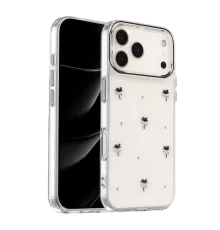 Apple iPhone 17 Pro Fiyonk Desenli Kapak - Desen 1
