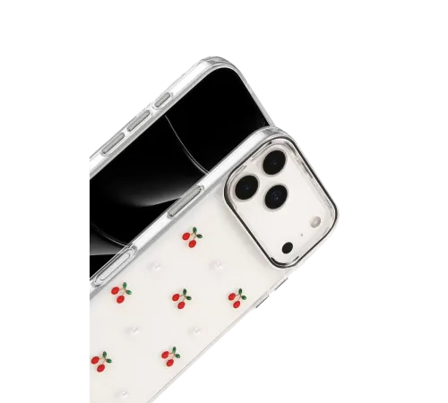 Apple iPhone 17 Pro Max Fiyonk Desenli Kapak - Desen 9