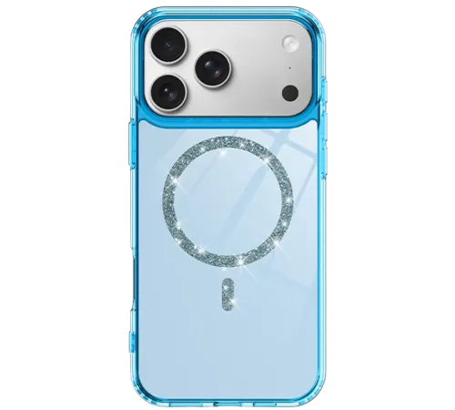 Apple iPhone 17 Pro Live Diamond Magsafe Kapak - Mavi