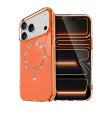 Apple iPhone 17 Pro Live Diamond Magsafe Kapak - Turuncu