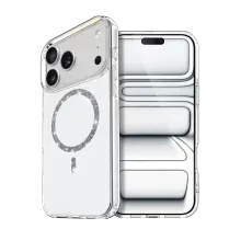Apple iPhone 17 Pro Live Diamond Magsafe Kapak - Şeffaf