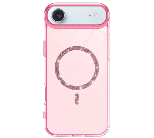 Apple iPhone 17 Air Live Diamond Magsafe Kapak - Pembe