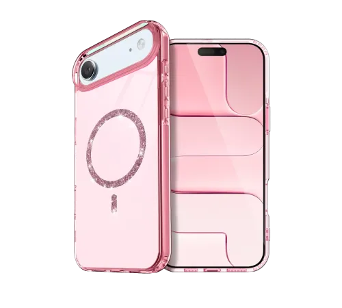 Apple iPhone 17 Air Live Diamond Magsafe Kapak - Pembe