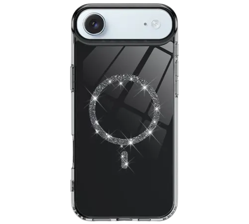 Apple iPhone 17 Air Live Diamond Magsafe Kapak - Siyah