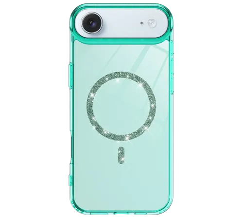 Apple iPhone 17 Air Live Diamond Magsafe Kapak - Yeşil