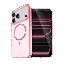 Apple iPhone 17 Pro Max Live Diamond Magsafe Kapak - Pembe