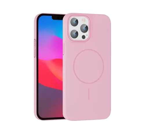 iPhone 15 Pro Max Broş Magsafe Kapak - Pembe