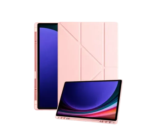 Samsung Galaxy X930 Tab S11 Ultra 14.6 Kalemlikli Mars Tablet Kılıfı - Rose Gold