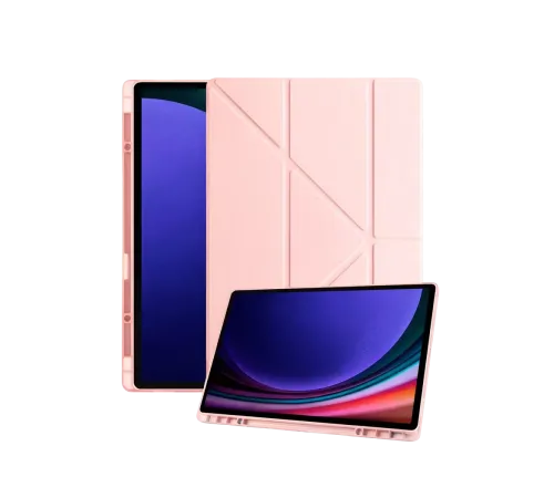 Samsung Galaxy X930 Tab S11 Ultra 14.6 Kalemlikli Mars Tablet Kılıfı - Rose Gold