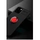Apple iPhone 12 Kılıf Range Yüzüklü Silikon - Siyah-Kırmızı