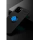 Apple iPhone 12 Kılıf Range Yüzüklü Silikon - Siyah-Mavi