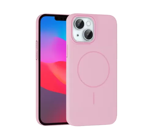iPhone 15 Plus Broş Magsafe Kapak - Pembe