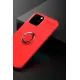Apple iPhone 12 Kılıf Range Yüzüklü Silikon - Kırmızı