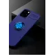 Apple iPhone 12 Kılıf Range Yüzüklü Silikon - Mavi