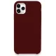 Apple iPhone 11 Pro Max Kılıf Lansman Legant Silikon - Bordo