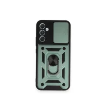 Samsung Galaxy A54 5G Kılıf Pars Lens Yüzüklü Silikon - Yeşil