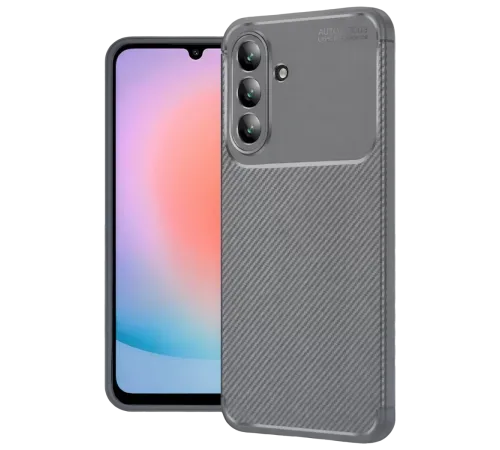 Samsung Galaxy A57 5G Auto Focus Karbon Kapak - Gri