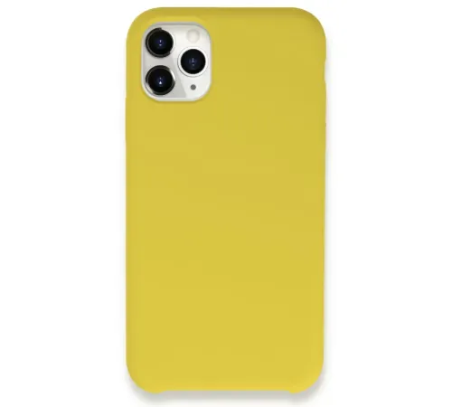 Apple iPhone 11 Pro Max Kılıf Lansman Legant Silikon - Sarı