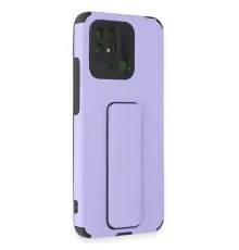 Xiaomi Redmi 10C Kılıf Mega Standlı Silikon - Lila
