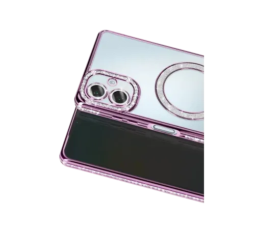 Samsung Galaxy A07 4G Joke Simli Magneticsafe Kılıf - Derin Mor