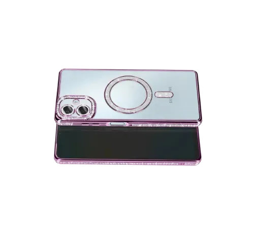 Samsung Galaxy A07 4G Joke Simli Magneticsafe Kılıf - Derin Mor