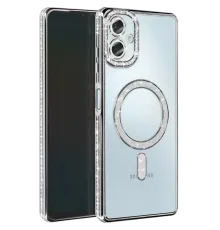 Samsung Galaxy A07 4G Joke Simli Magneticsafe Kılıf - Gümüş