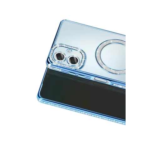 Samsung Galaxy A07 4G Joke Simli Magneticsafe Kılıf - Mavi