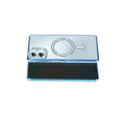 Samsung Galaxy A07 4G Joke Simli Magneticsafe Kılıf - Mavi
