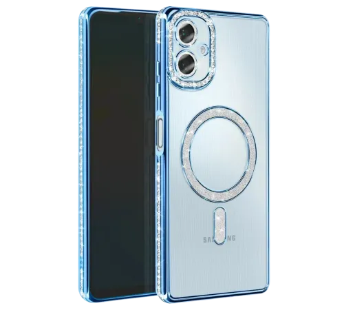 Samsung Galaxy A07 4G Joke Simli Magneticsafe Kılıf - Mavi