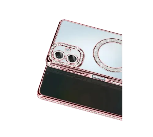 Samsung Galaxy A07 4G Joke Simli Magneticsafe Kılıf - Pembe