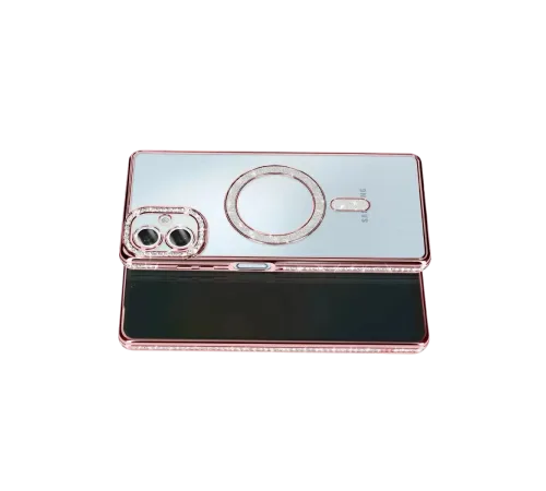 Samsung Galaxy A07 4G Joke Simli Magneticsafe Kılıf - Pembe