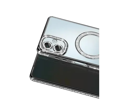 Samsung Galaxy A07 4G Joke Simli Magneticsafe Kılıf - Siyah