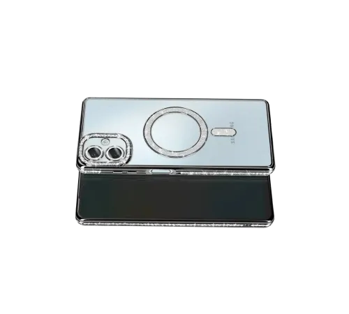 Samsung Galaxy A07 4G Joke Simli Magneticsafe Kılıf - Siyah