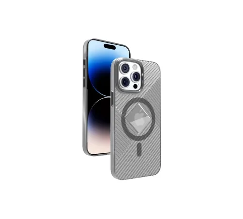 iPhone 15 Pro Max Stella PC Sert Magsafe Kılıf - Siyah