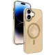 iPhone 16 Stella PC Sert Magsafe Kılıf - Gold