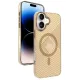 iPhone 16 Stella PC Sert Magsafe Kılıf - Gold