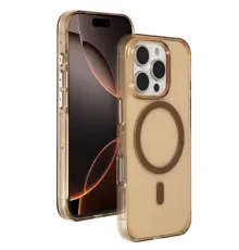 iPhone 16 Pro Max Gleam PC Sert Magsafe Kılıf - Şeffaf-Gold